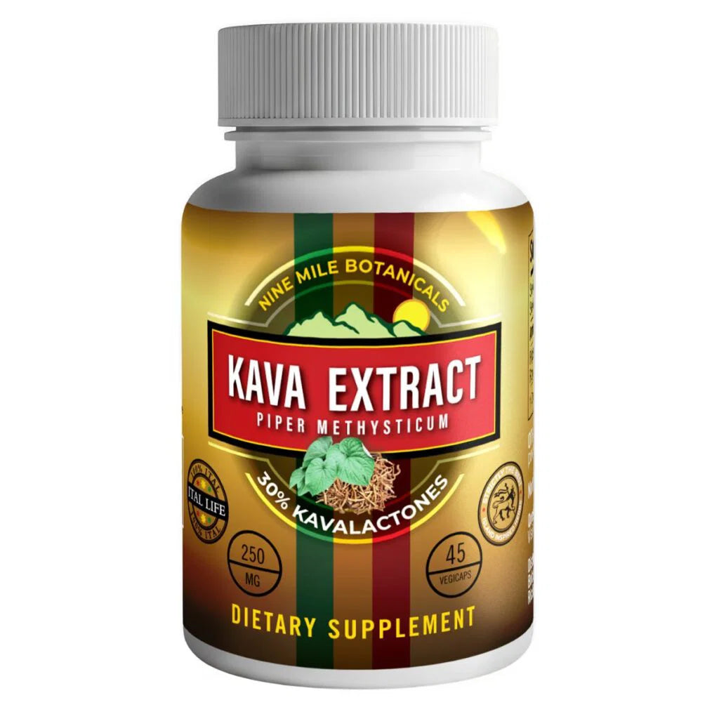 Nine Mile Botanicals Kava Extract 30% 45 Capsules