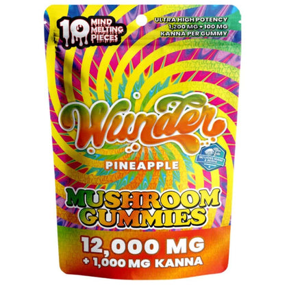 Wunder High Potency Mushroom Gummies Pineapple+Kanna